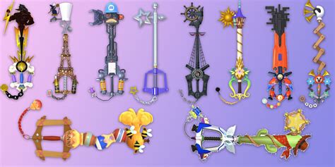 kingdom hearts 3 keyblade list.